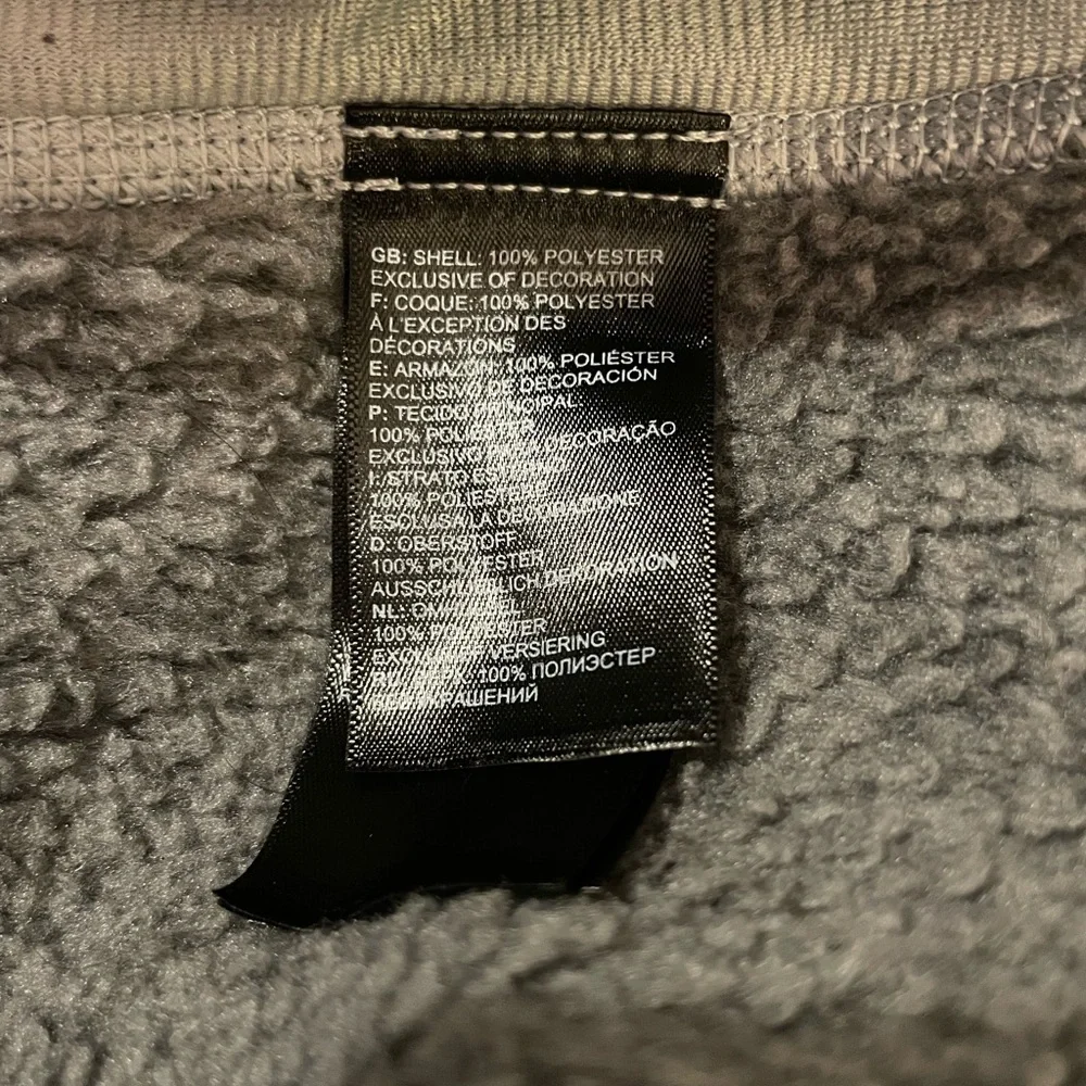 The North‎ Face Gray Ski Snow Jacket Fleece Full-Length Zipper